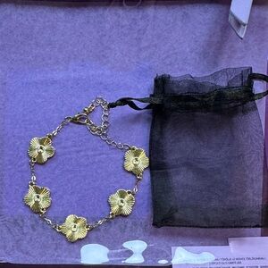 Gold Floral Bracelet